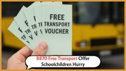 Act Fast: R870 Free Transport Vouchers for Schoolchildren Expiring Soon in August!