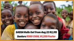 SASSA Confirms August 22, 2025 Grant Rollout: Old Age R2,315, Child R560, Foster R1,250