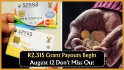 SASSA Beneficiaries Alert: R2,315 Grant Payments Kick Off August 12, 2025 – What You Need to Know!